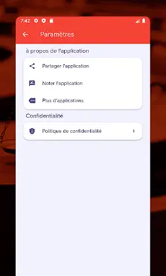Lexique juridique android App screenshot 0